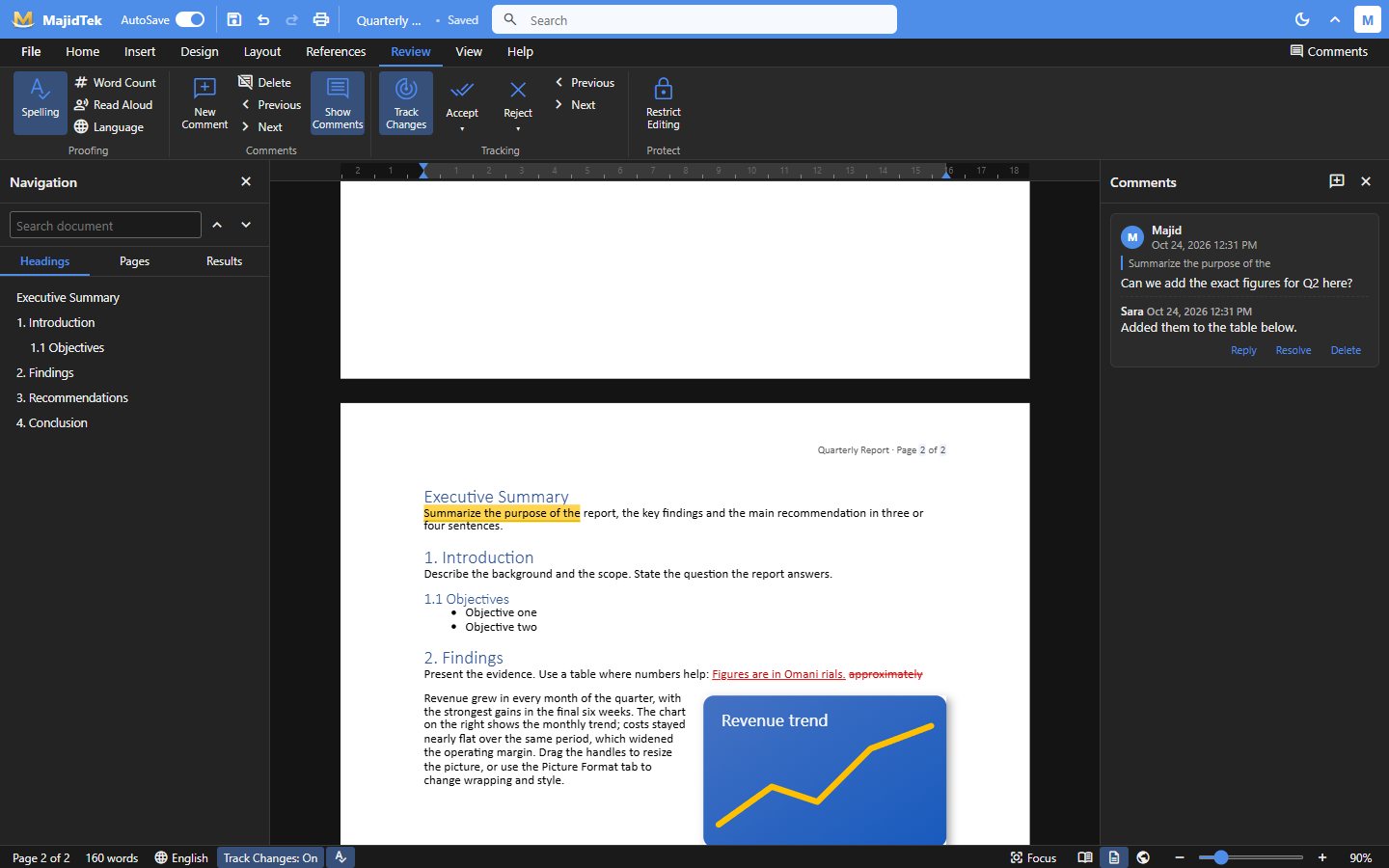 Read mode, focus and dark mode